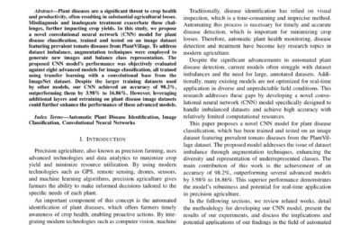 A Novel CNN Approach for Accurate Tomato Disease Classification