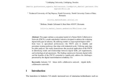 Design of a collaborative network for mapping digital skills for Industry 5.0