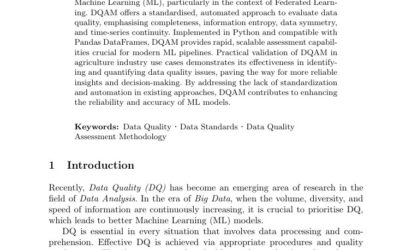 Data Quality Assessment Methodology