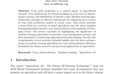 Advancements in Machine Learning Algorithms for Precision Crop Yield Prediction: A Comprehensive Review with focus on European Union