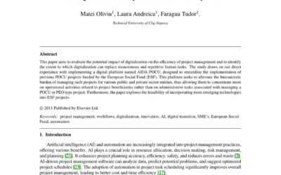 Using Automation and Artificial Intelligence in the Management of European Social Fund Projects