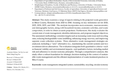Sustainability of the Integrated Waste Management System: A Case Study of Bihor County, Romania