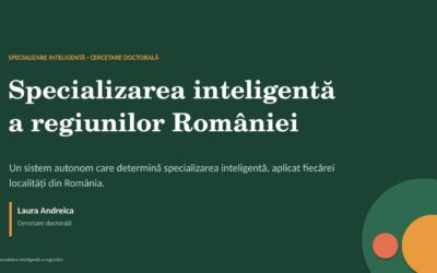 Smart Specialization of Romanian Regions — Doctoral Research by Laura Andreica