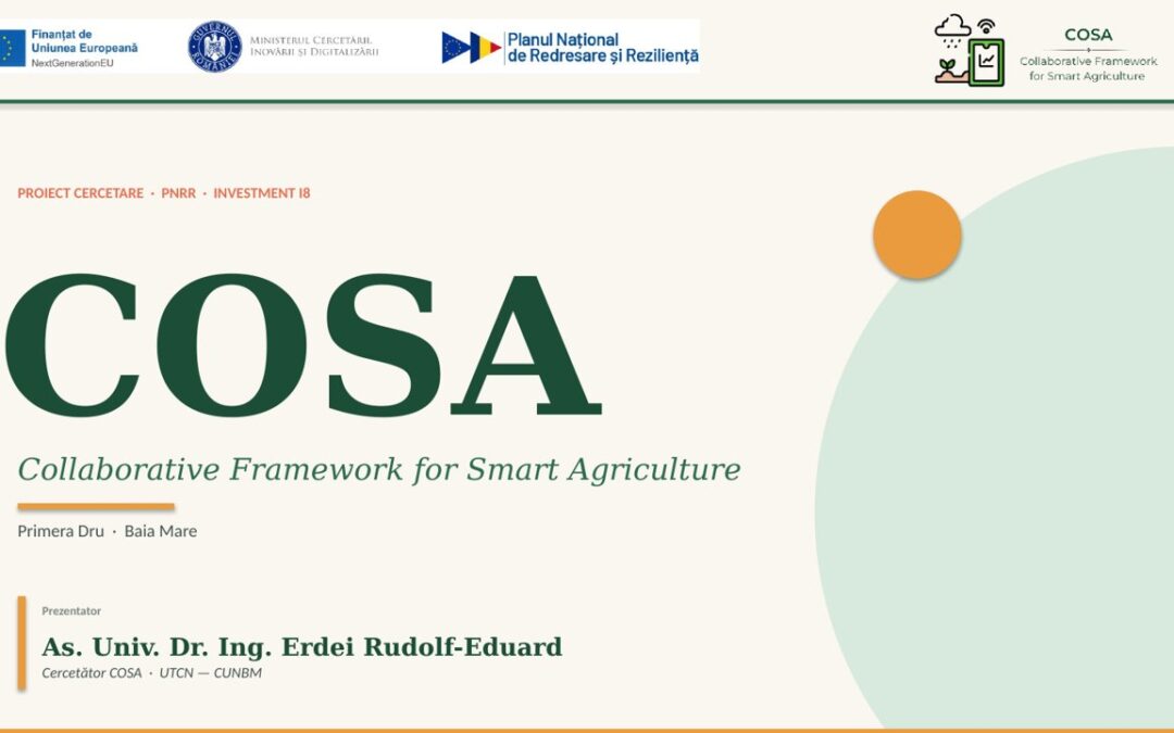COSA Technical Results — Rudolf Erdei Presents Smart Specialization, AI Vision and the COSA Weather Station