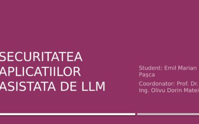 LLM-Assisted Application Security — Doctoral Pitch by Emil Marian Pașca